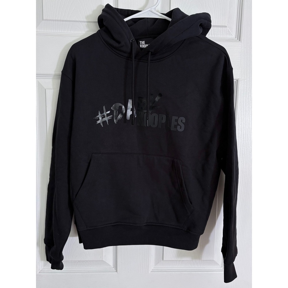 The Kooples Dark Hoodie 0 / XS Black Logo Hashtag Graphic